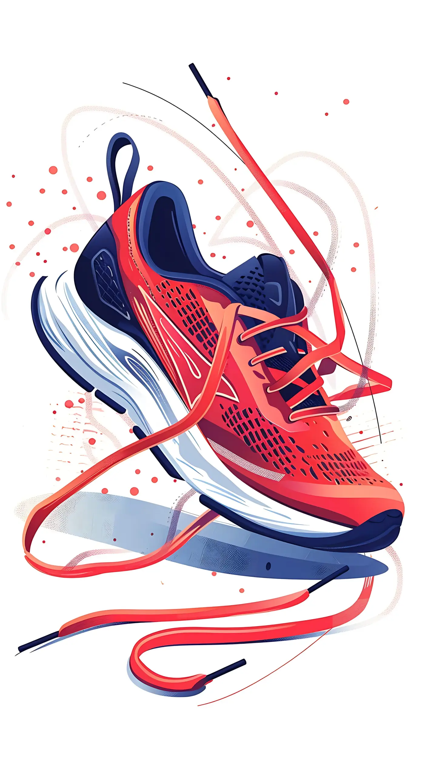 Rote Laufschuhe